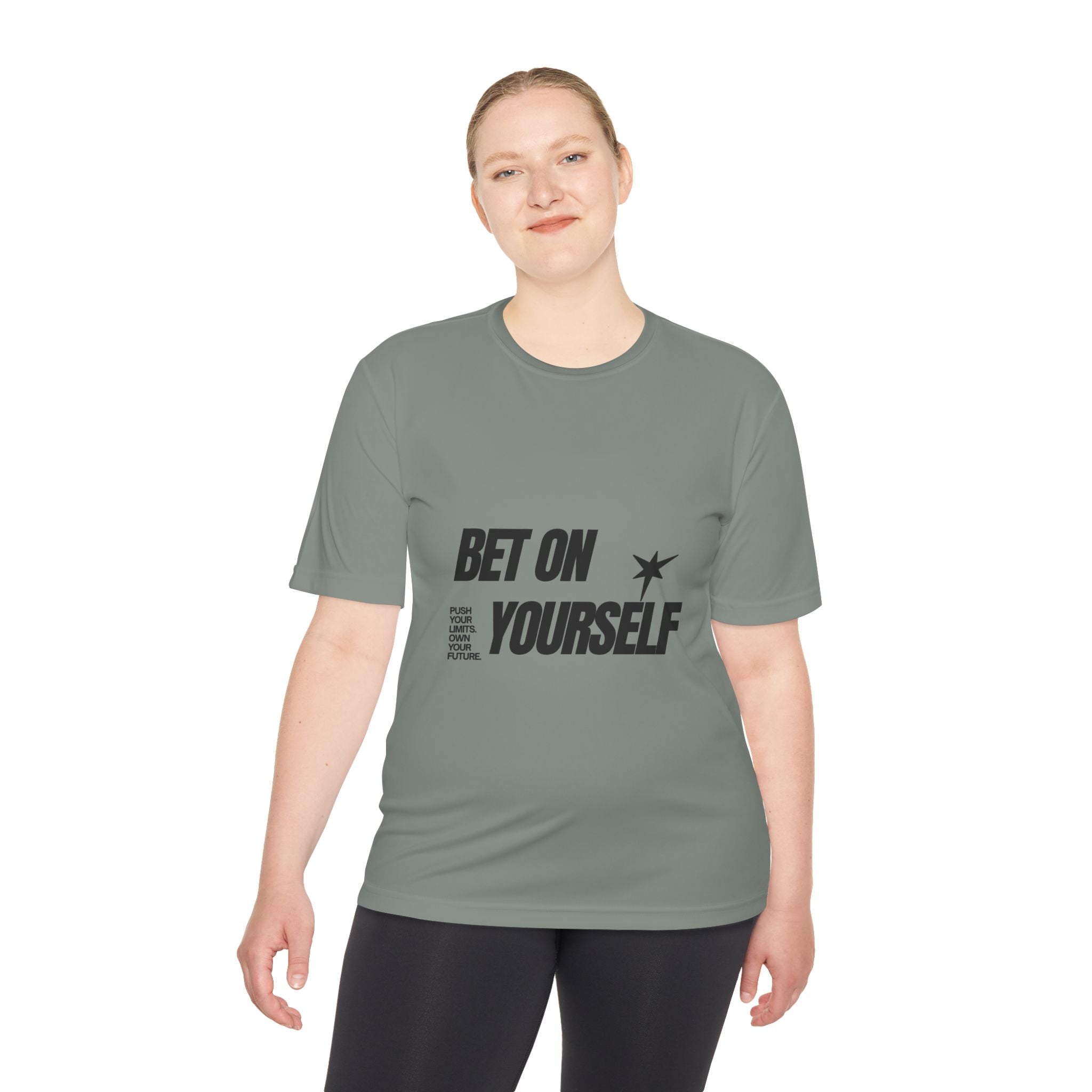 Motivational Gym Tee — “Wear the Mindset” Moisture-Wicking Workout Shirt