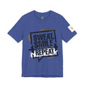 Sweat, Smile and Repeat Tee — Motivational Workout T‑Shirt