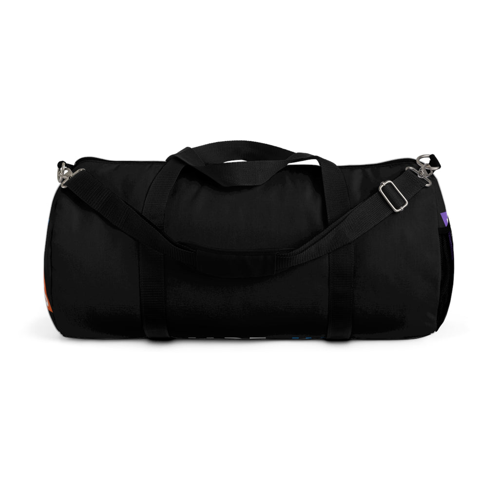 Made In [Place] Black Athletic Duffel Bag — Spacious Weekender Gym Travel Tote