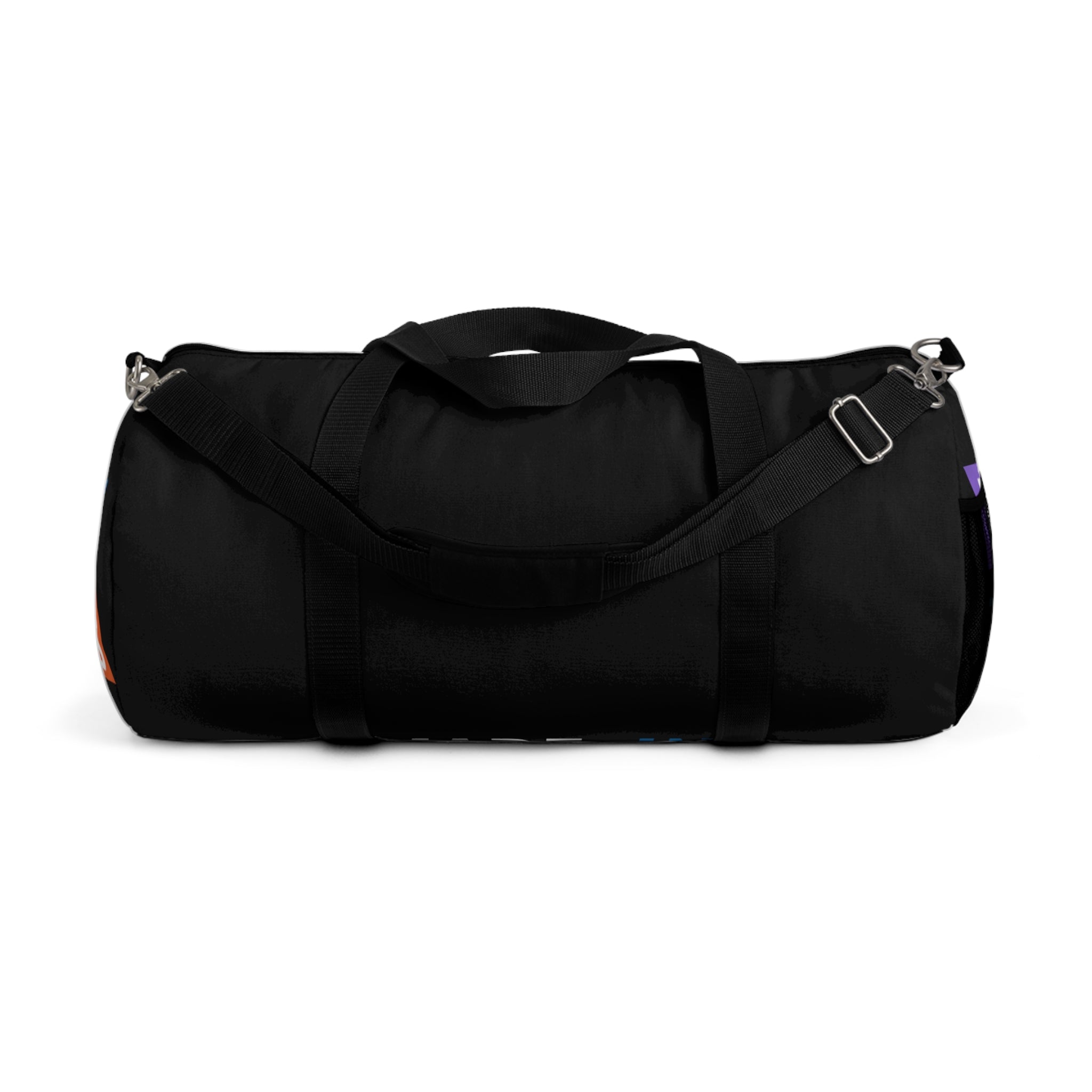 Made In [Place] Black Athletic Duffel Bag — Spacious Weekender Gym Travel Tote