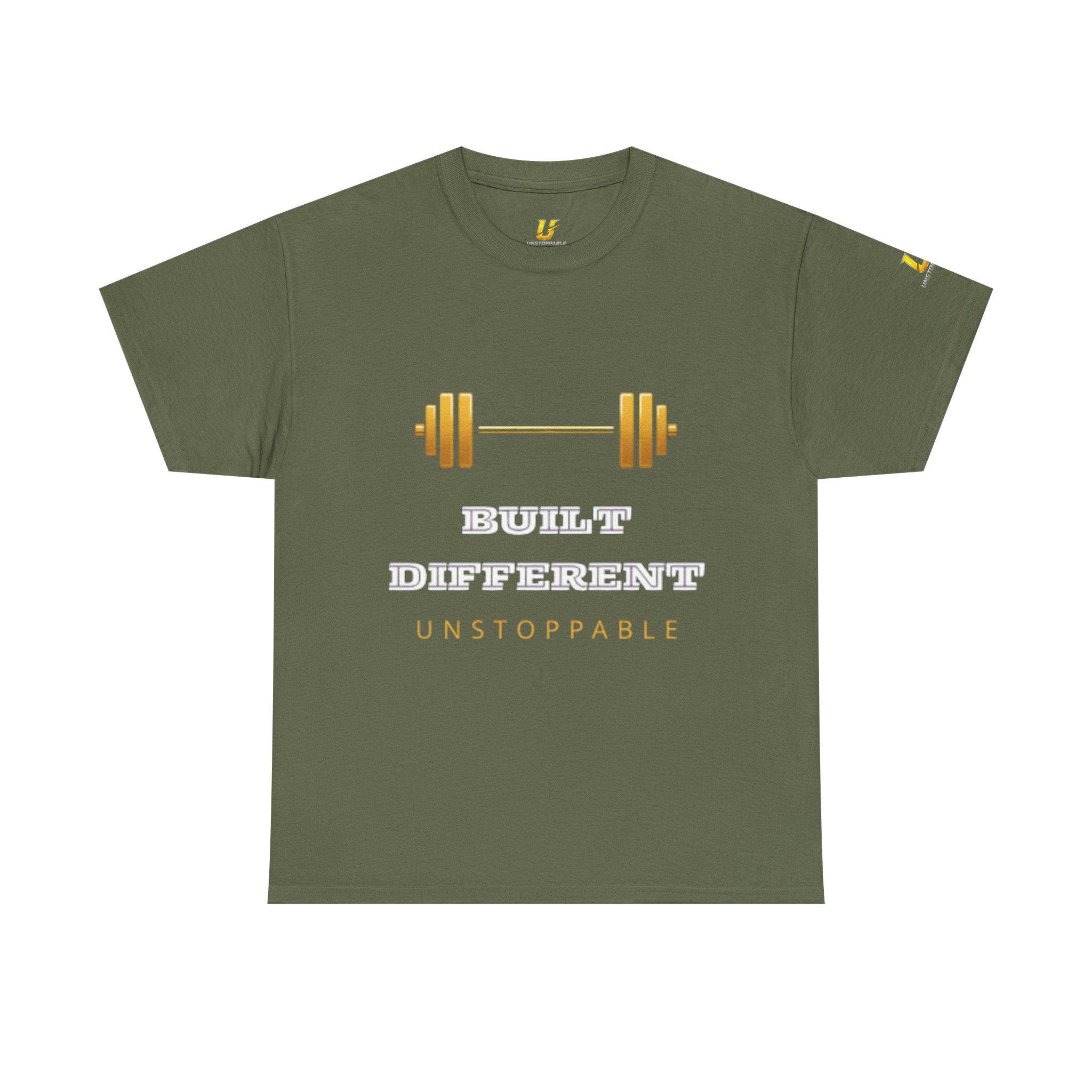 Built Different Unstoppable Gym T-Shirt – Men's Cotton Tee