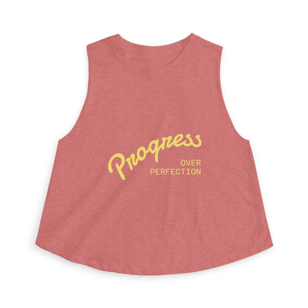 Progress Over Perfection Crop Top — Motivational Women's Tank