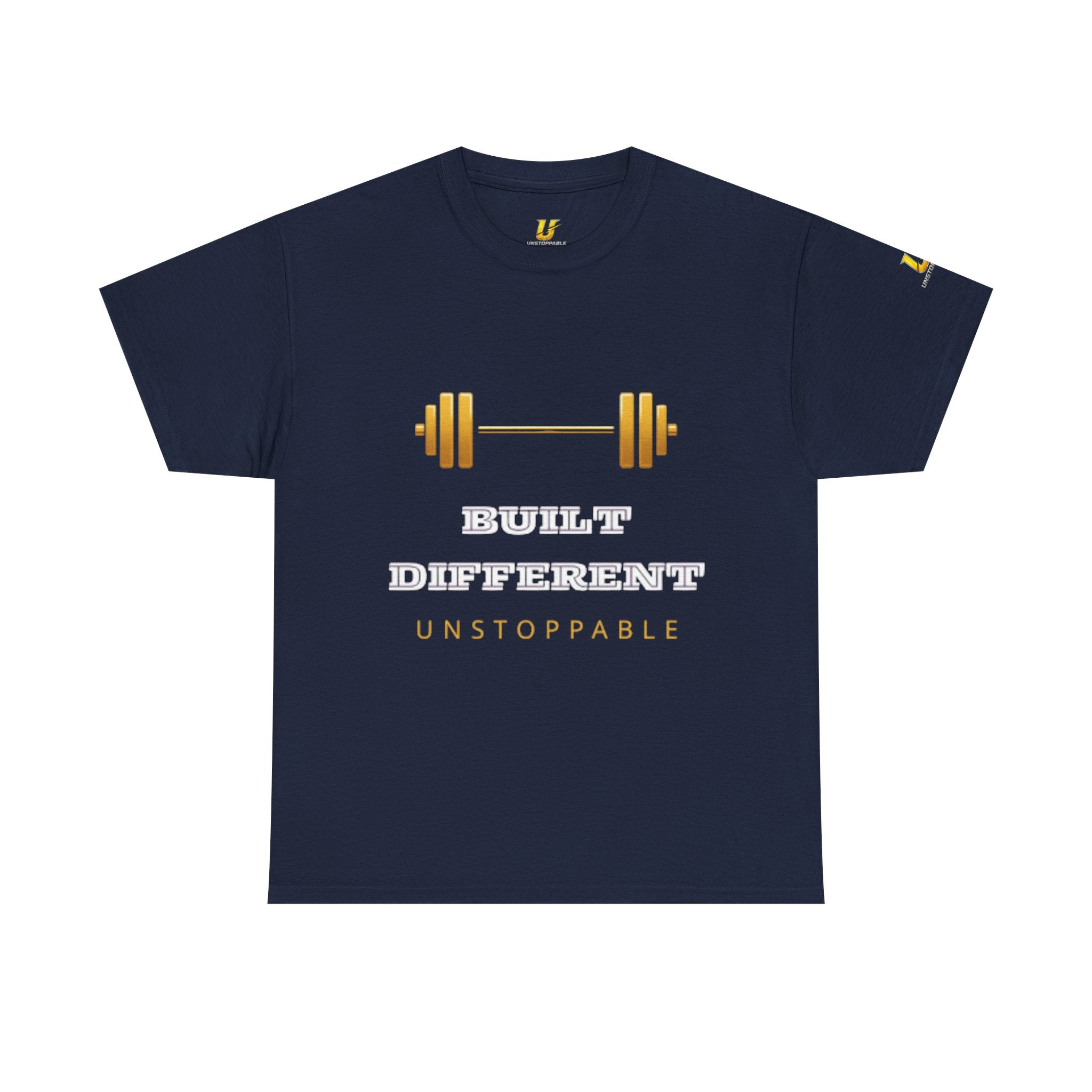 Built Different Unstoppable Gym T-Shirt – Men's Cotton Tee