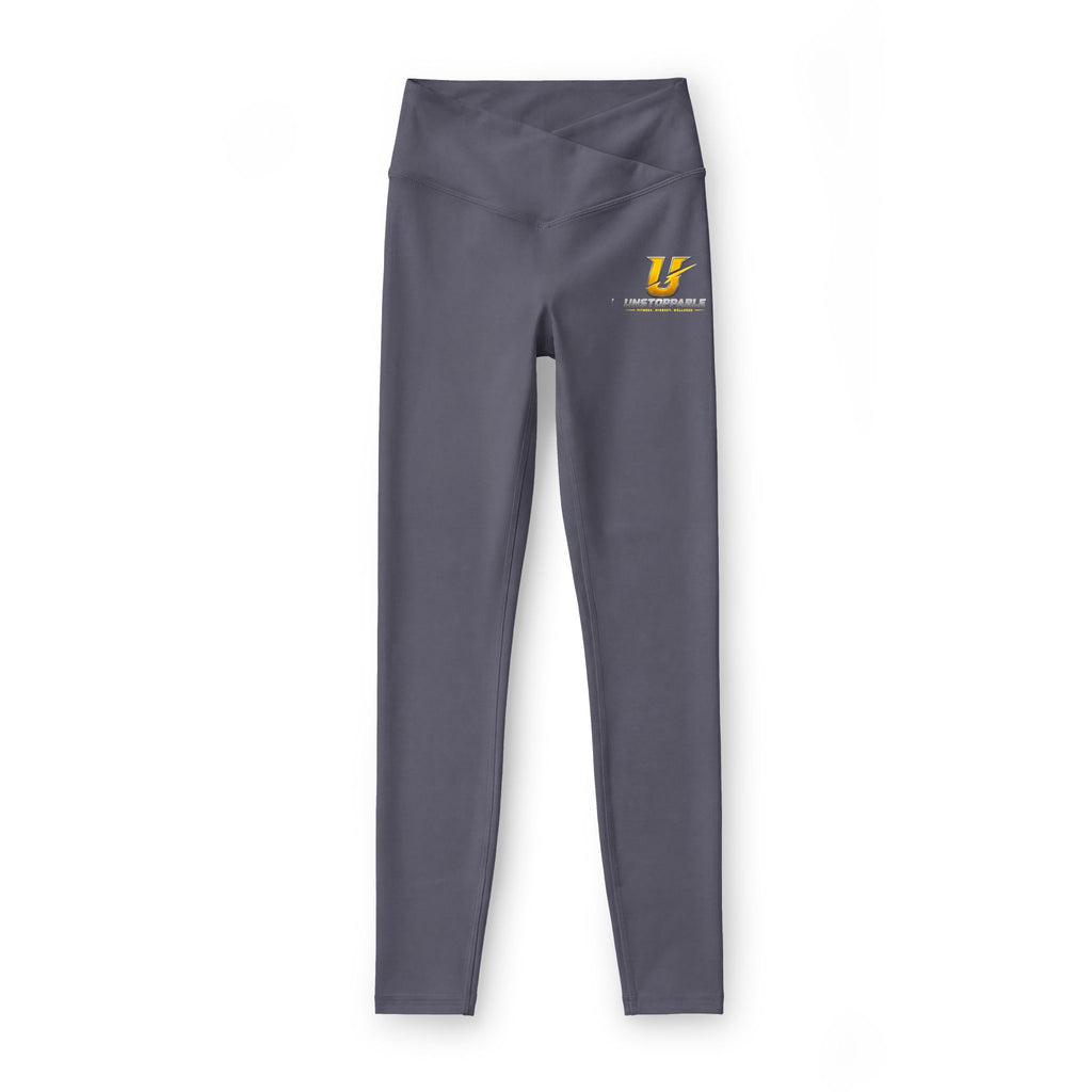 Ursuline Academy Black Luxe Leggings — Small Logo Athletic Yoga Pants