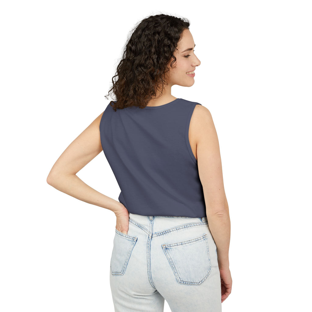 Unstoppable Lightning Tank Top — Gold 'UNSTOPPABLE' Garment-Dyed Tank