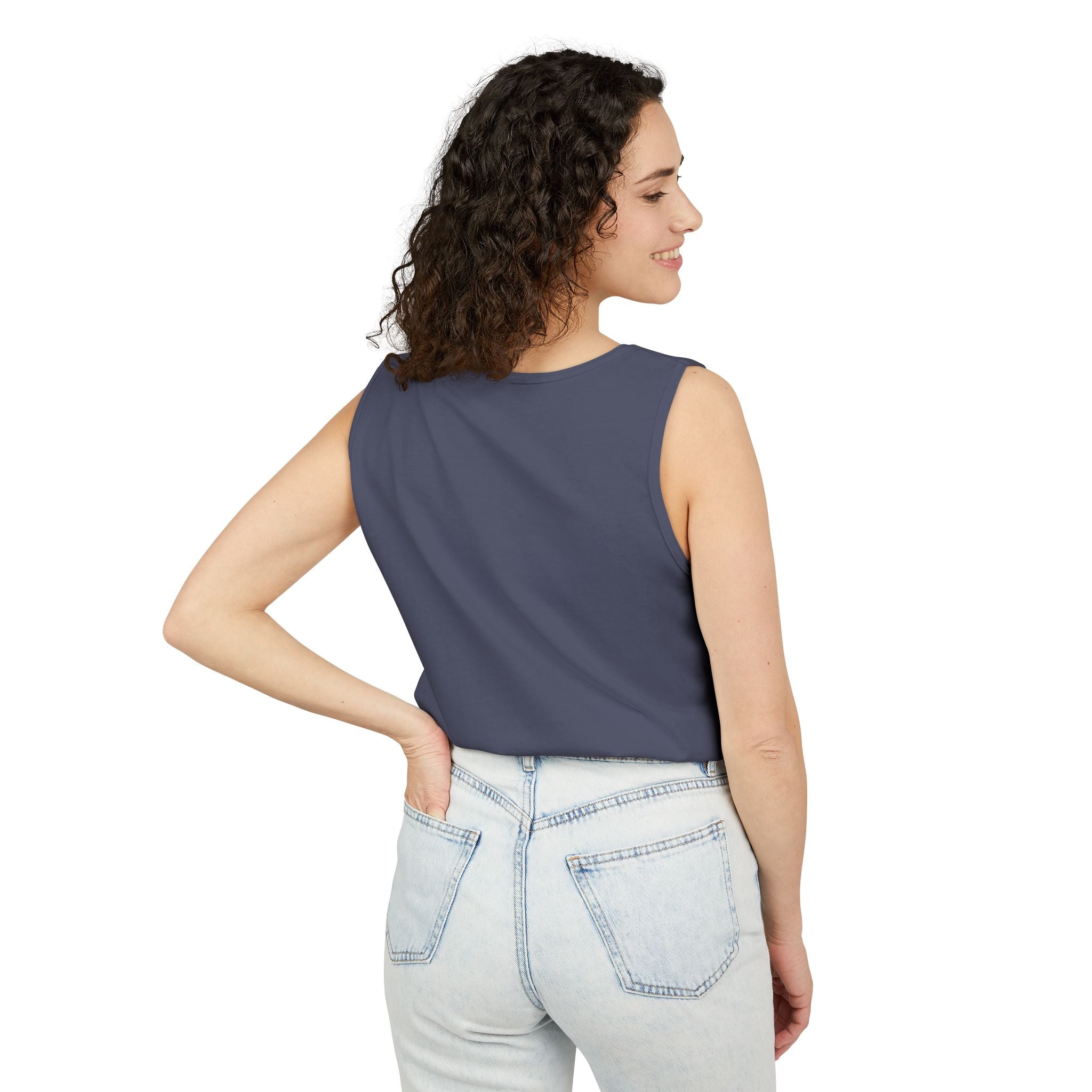 Unstoppable Lightning Tank Top — Gold 'UNSTOPPABLE' Garment-Dyed Tank
