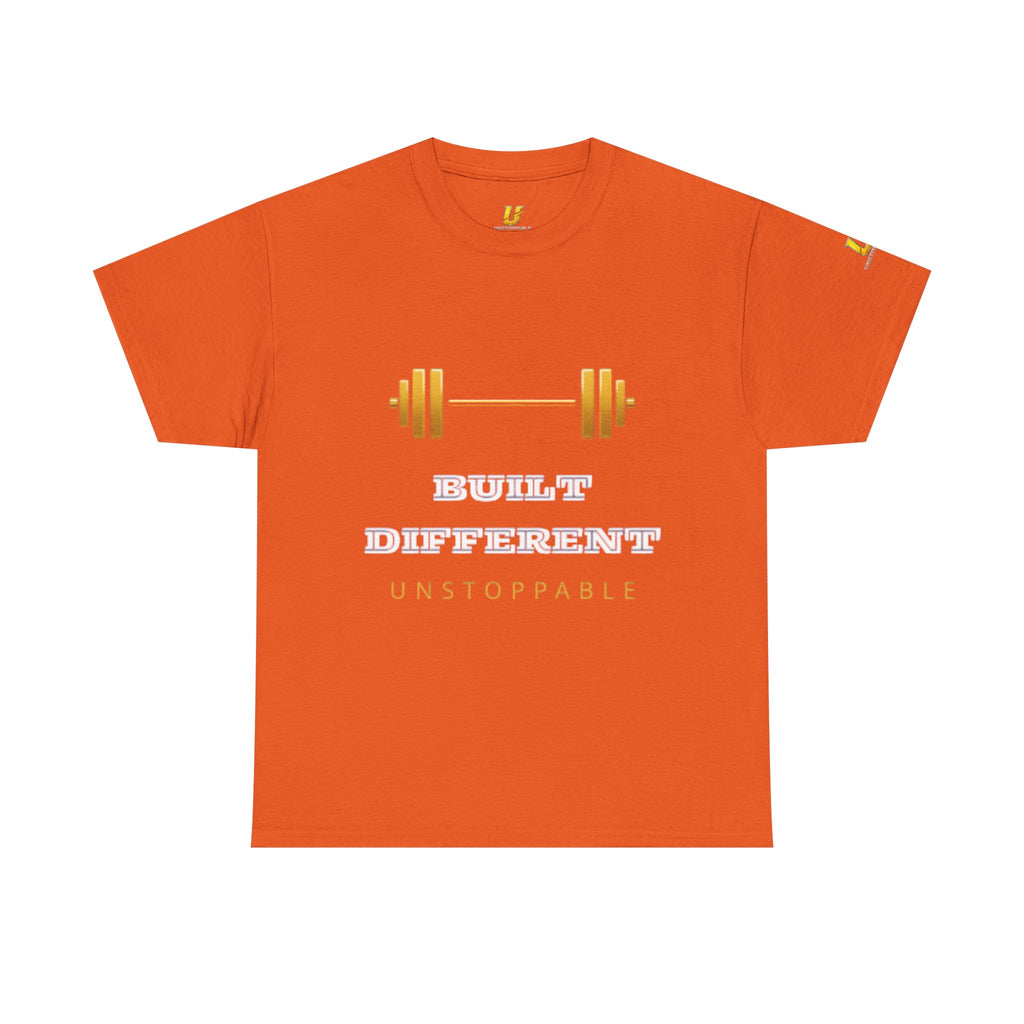 Built Different Unstoppable Gym T-Shirt – Men's Cotton Tee
