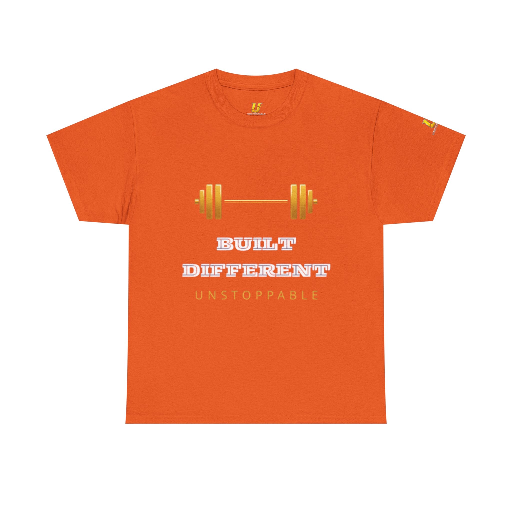 Built Different Unstoppable Gym T-Shirt – Men's Cotton Tee