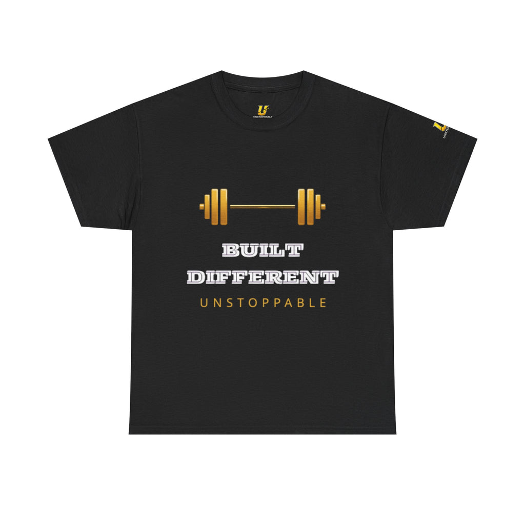 Built Different Unstoppable Gym T-Shirt – Men's Cotton Tee