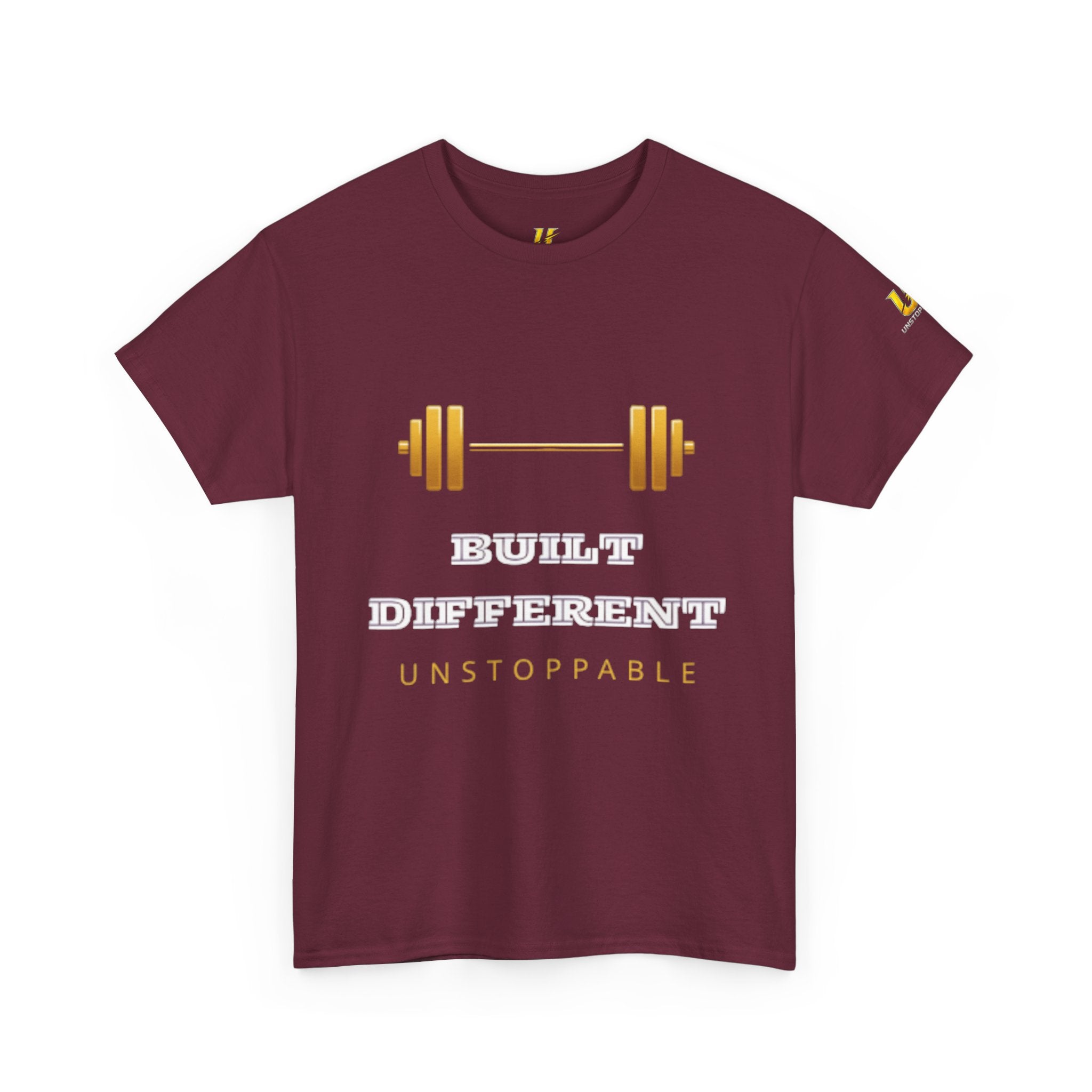Built Different Unstoppable T-Shirt — Weightlifting Gym Tee