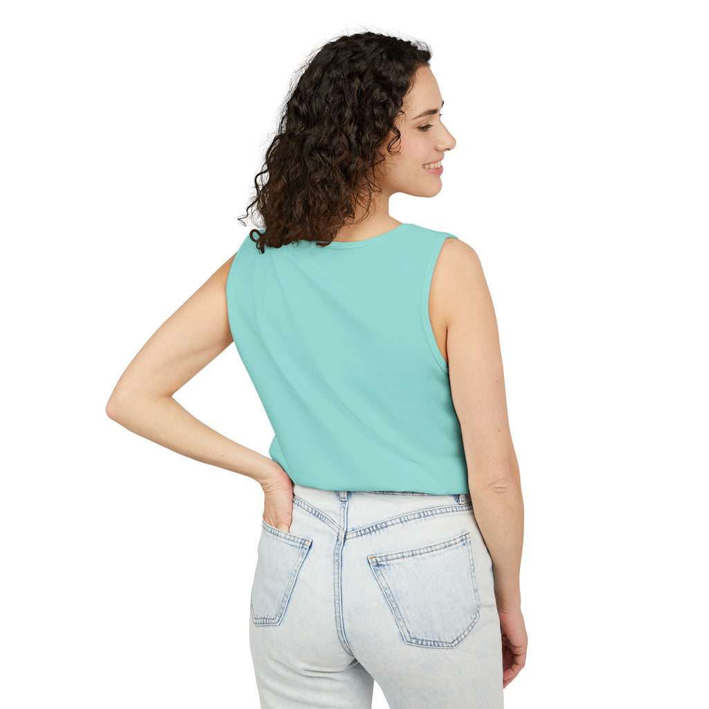 Unstoppable Lightning Tank Top — Gold 'UNSTOPPABLE' Garment-Dyed Tank