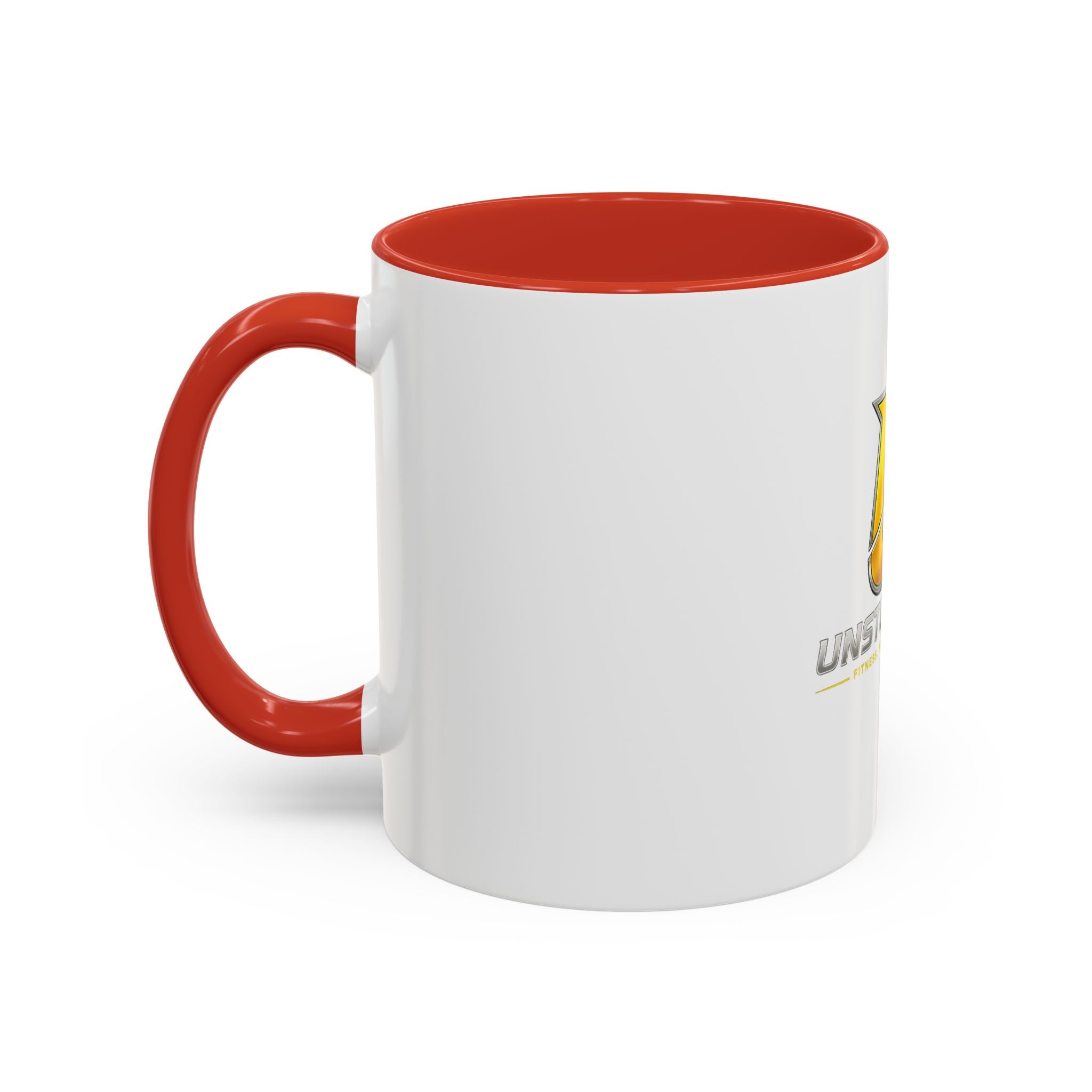 Unstoppable U Logo Accent Coffee Mug — Motivational 11/15oz Tea & Coffee Cup