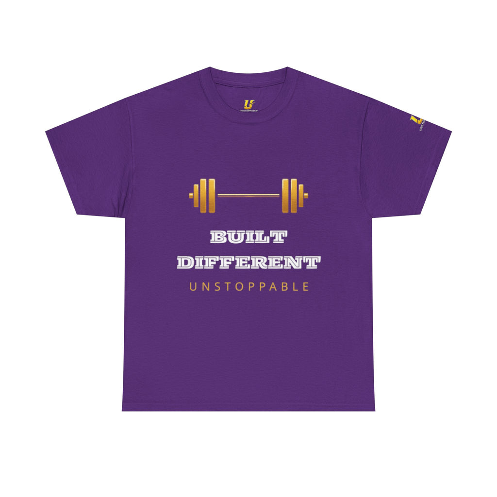 Built Different Unstoppable Gym T-Shirt – Men's Cotton Tee
