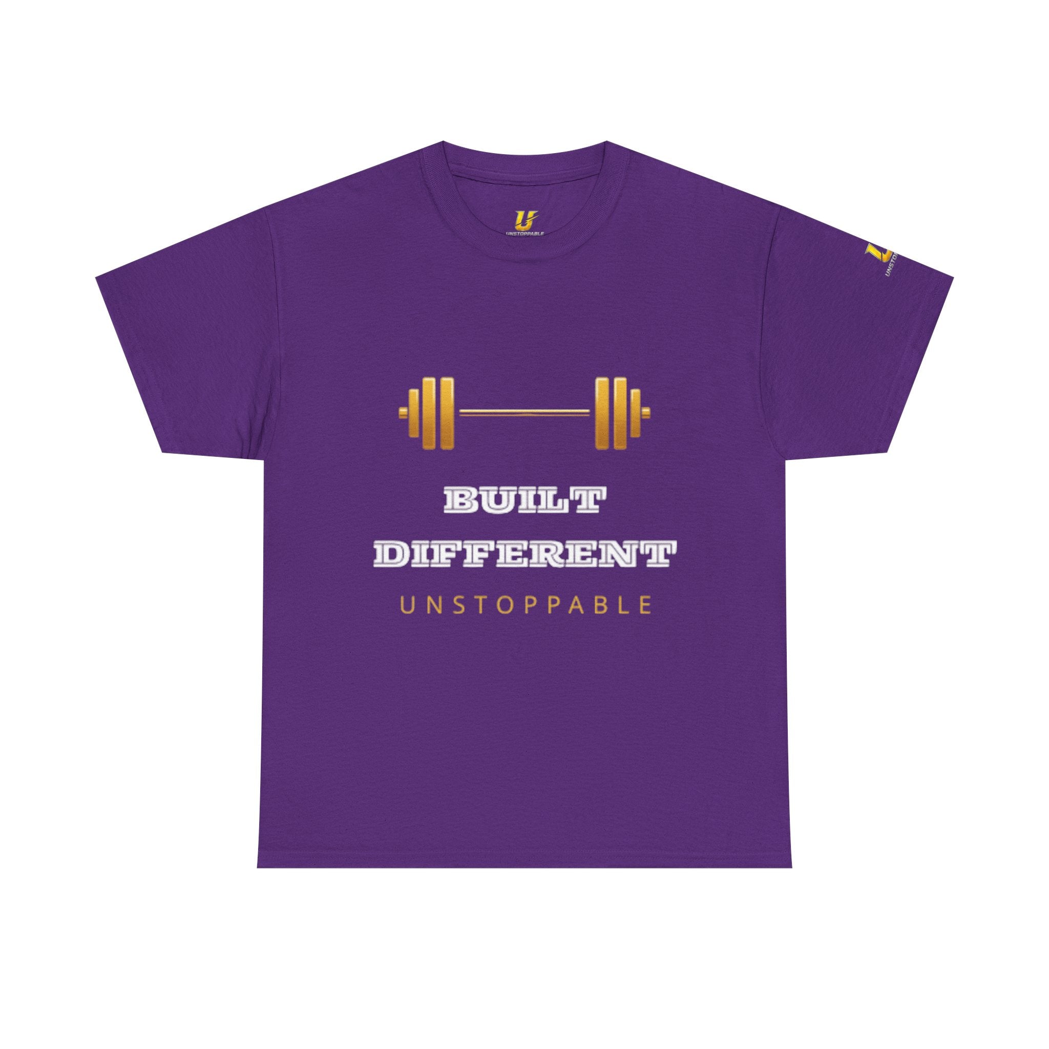 Built Different Unstoppable Gym T-Shirt – Men's Cotton Tee