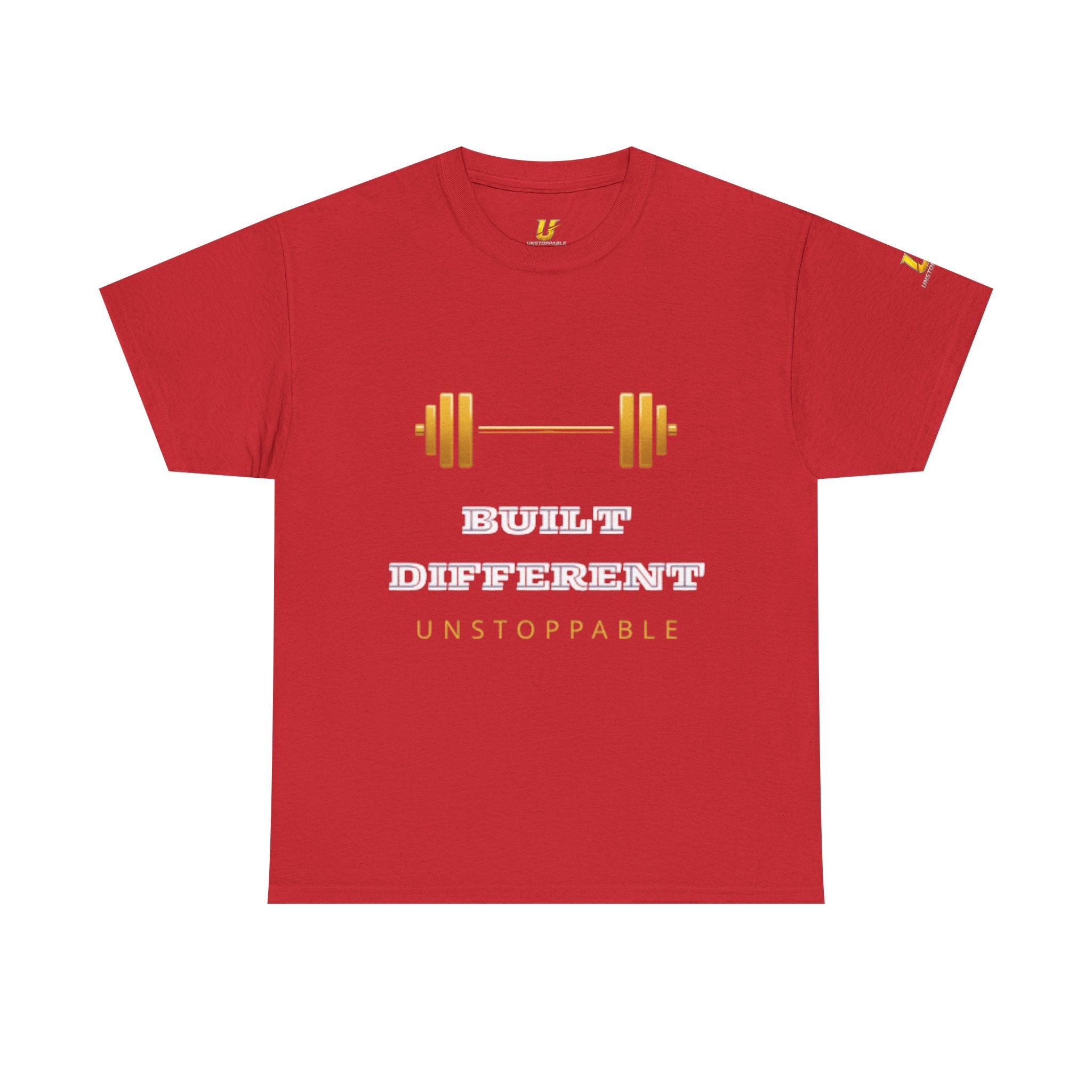 Built Different Unstoppable Gym T-Shirt – Men's Cotton Tee