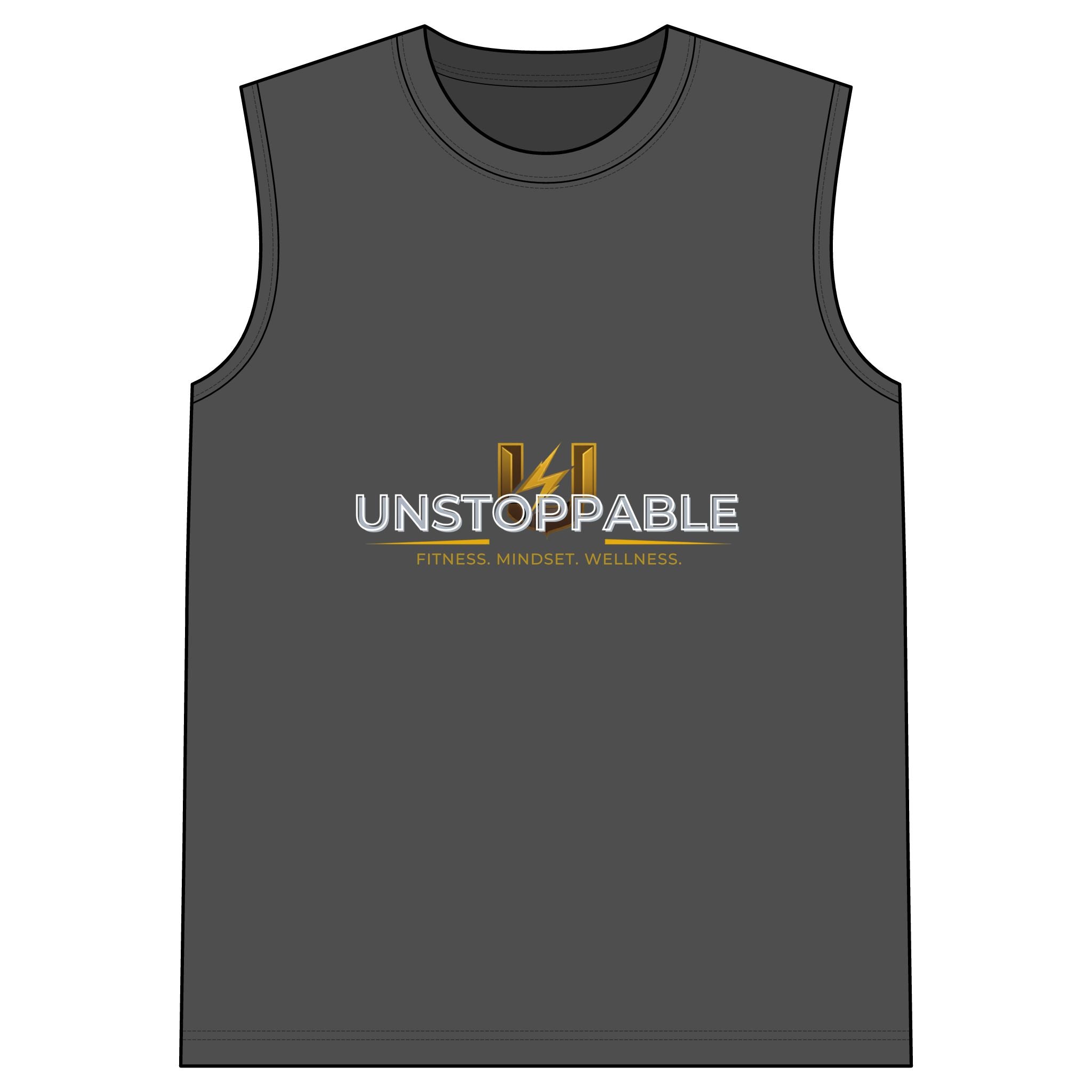 Unstoppable Sleeveless Tee — Fitness Mindset Wellness Muscle Tank