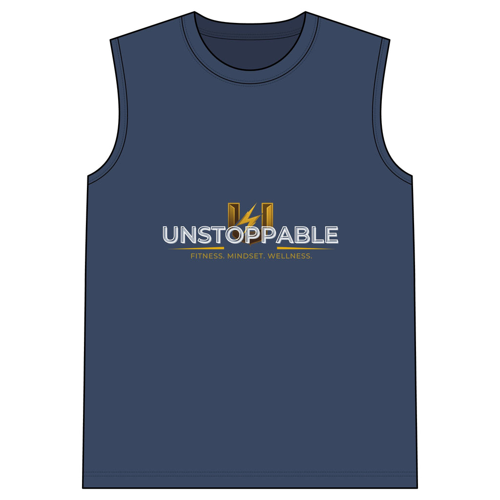 Unstoppable Sleeveless Tee — Fitness Mindset Wellness Muscle Tank