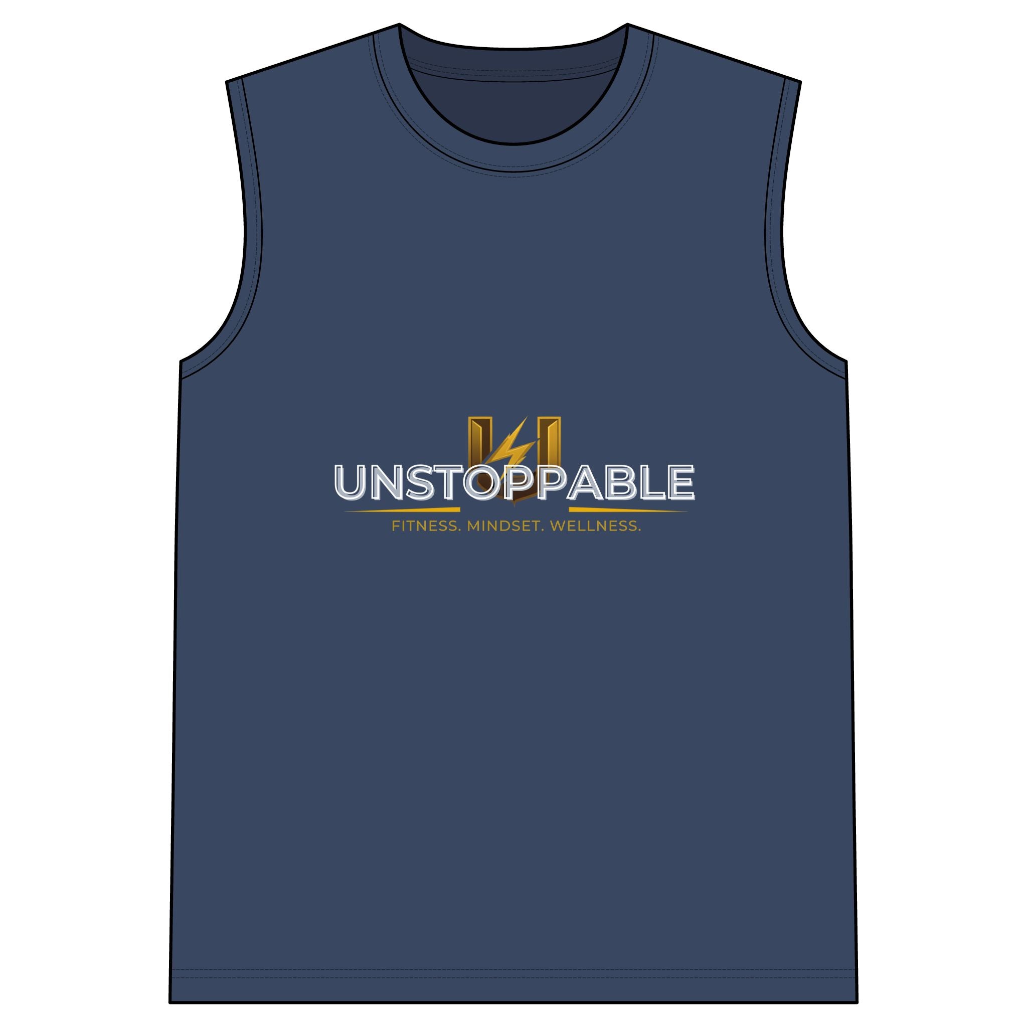 Unstoppable Sleeveless Tee — Fitness Mindset Wellness Muscle Tank