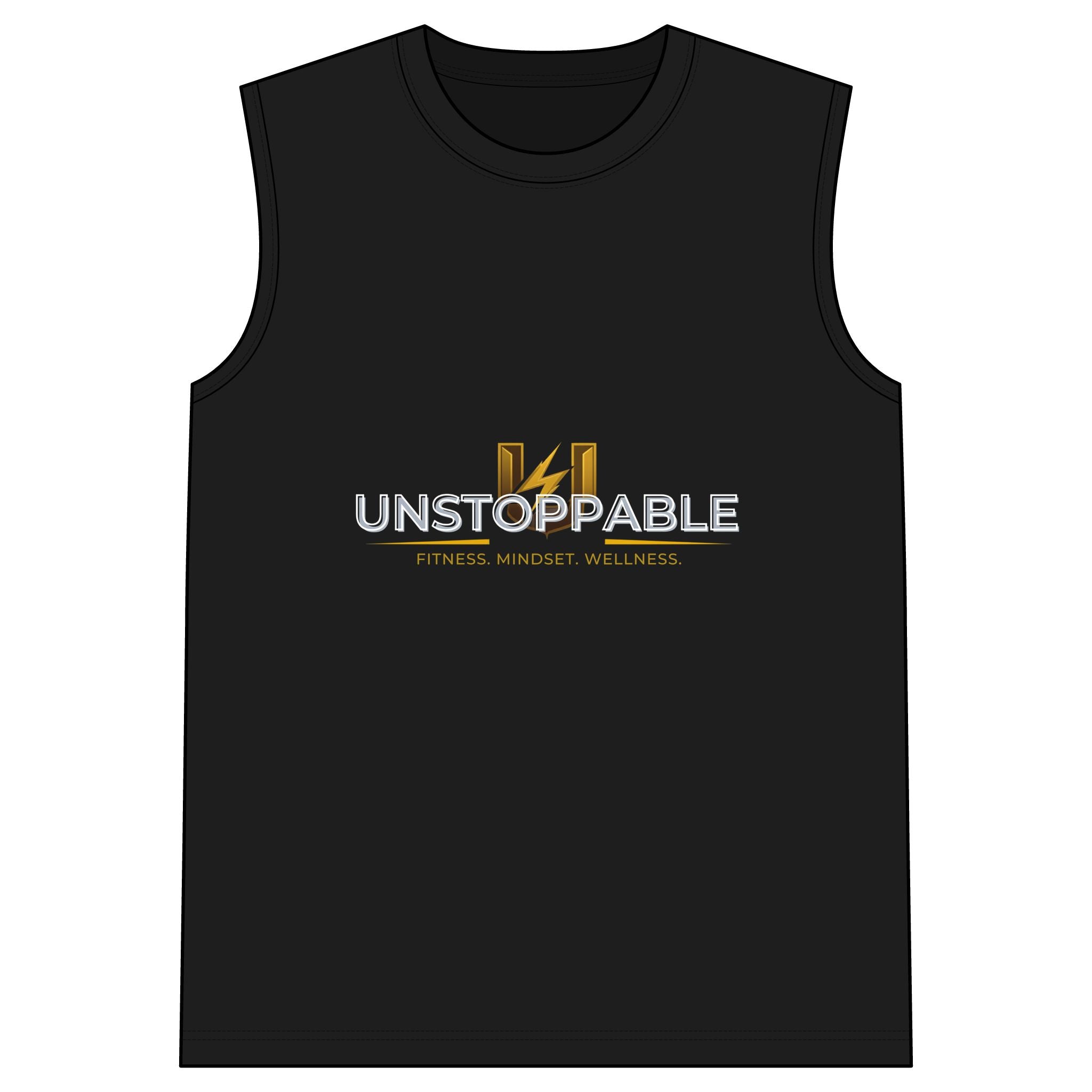 Unstoppable Sleeveless Tee — Fitness Mindset Wellness Muscle Tank