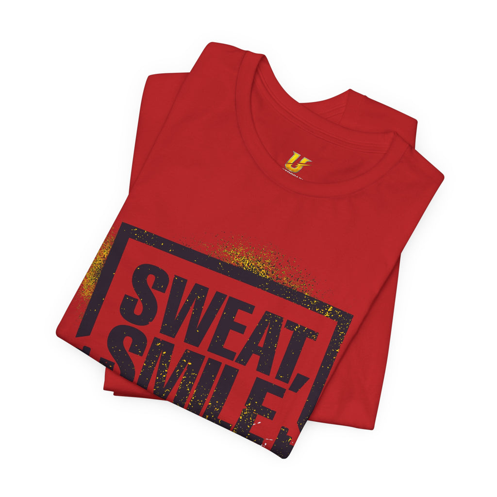 Sweat, Smile and Repeat Tee — Motivational Workout T‑Shirt