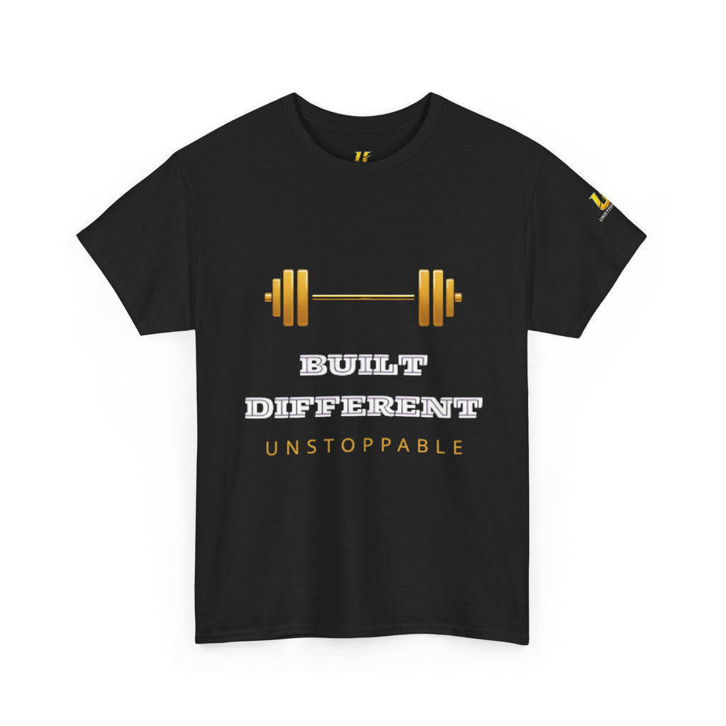Built Different Unstoppable T-Shirt — Weightlifting Gym Tee
