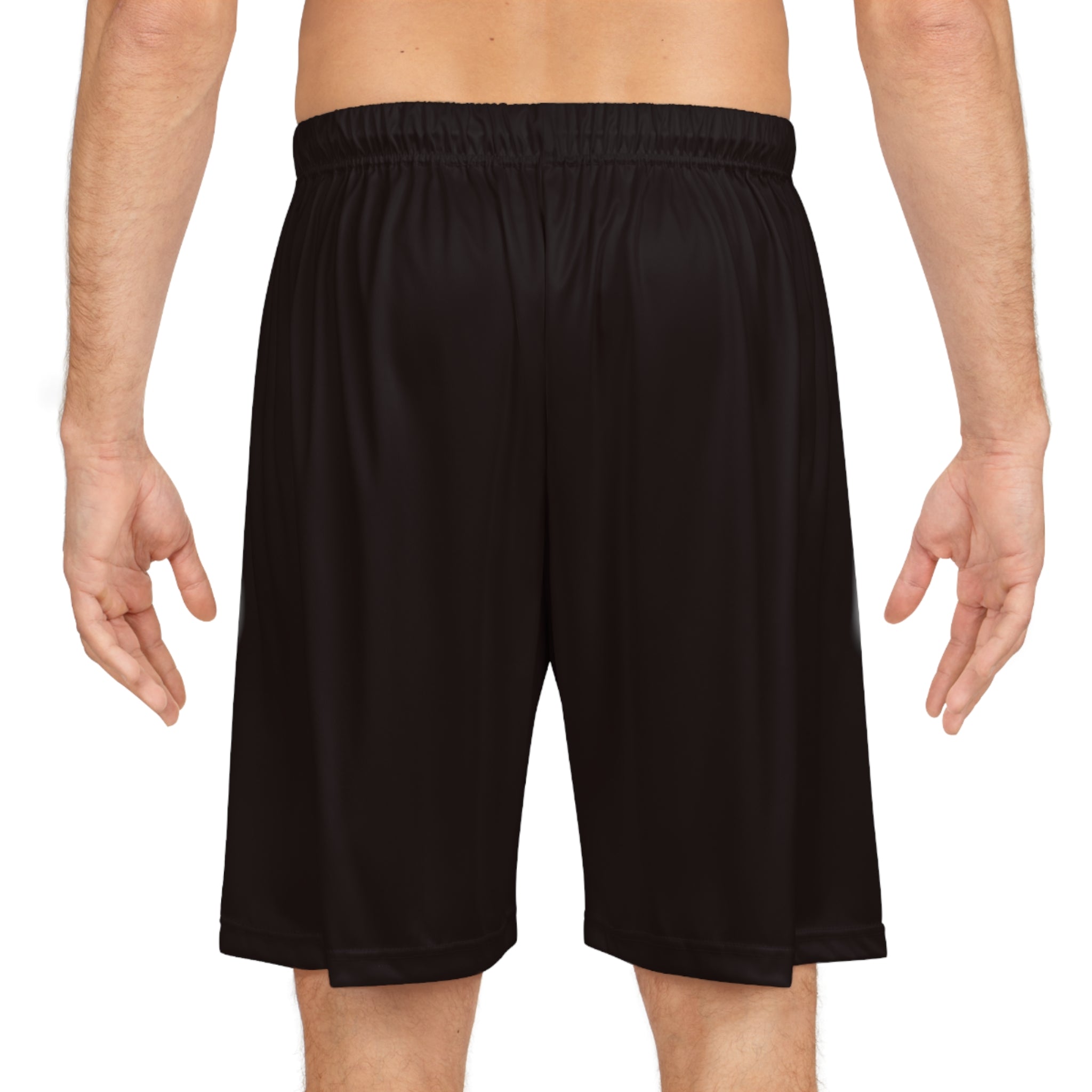Basketball Shorts — Custom Black AOP Athletic Shorts