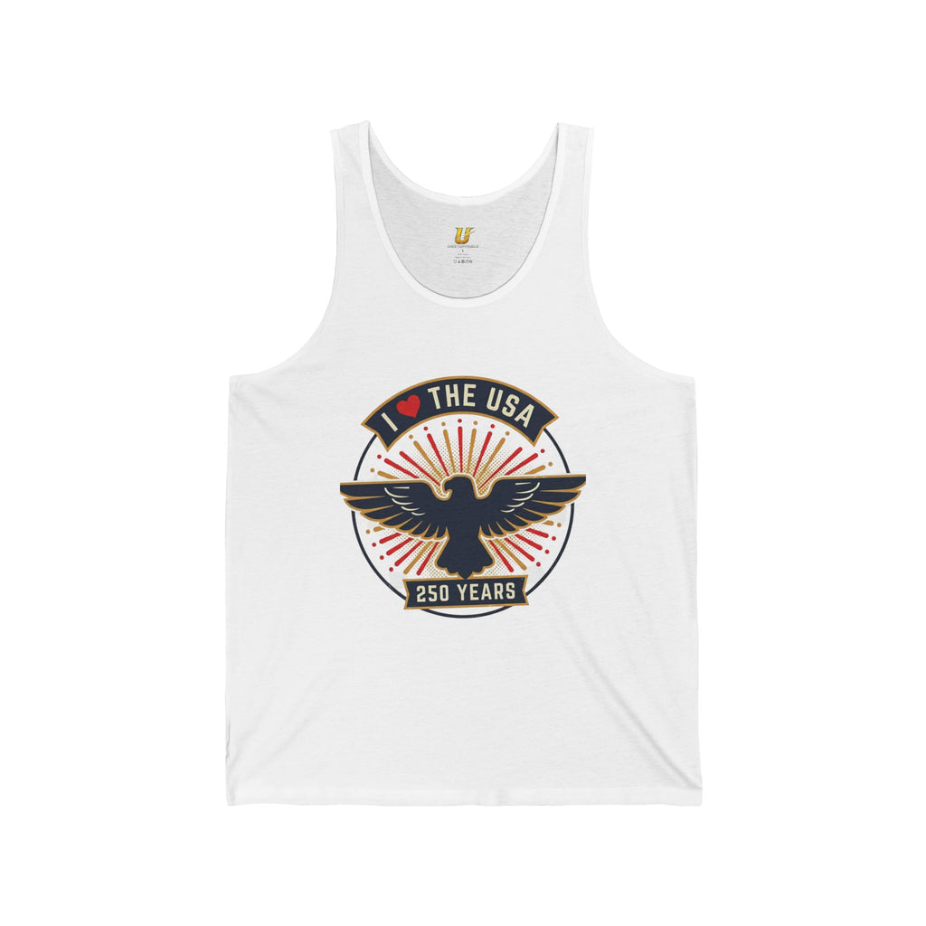 USA 250 Years Eagle Tank Top — Patriotic Independence Day Memorial Tee