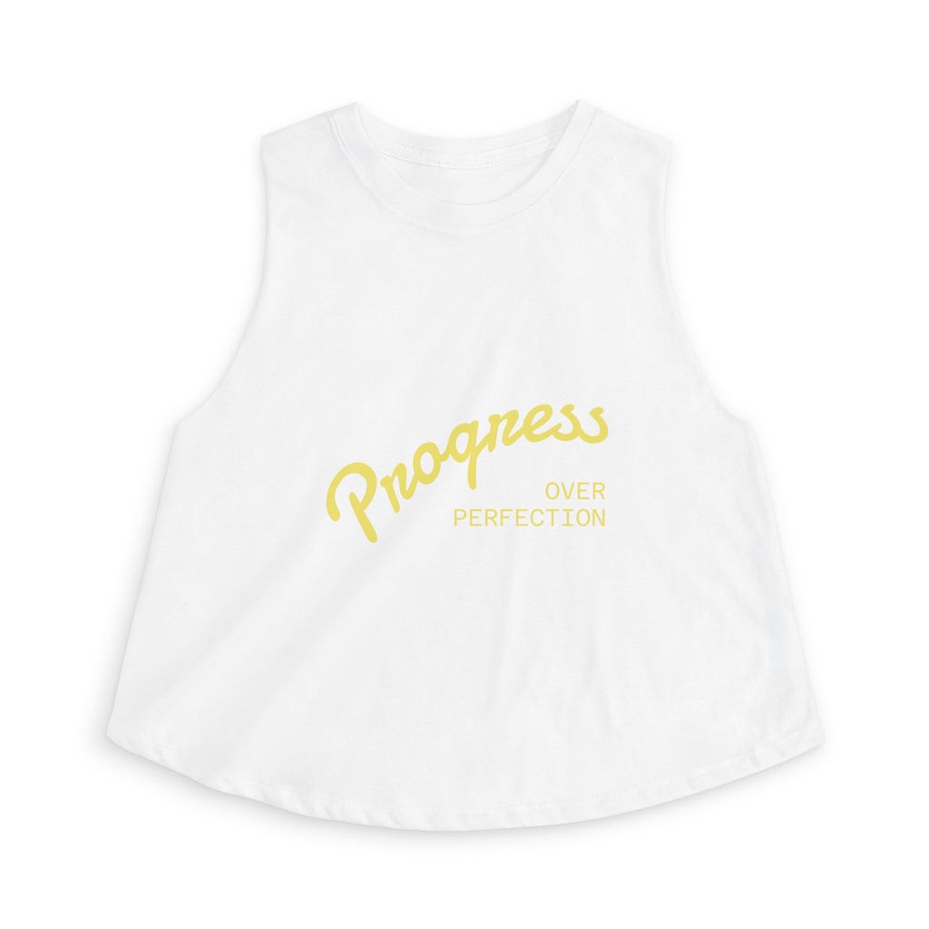 Progress Over Perfection Crop Top — Motivational Women's Tank