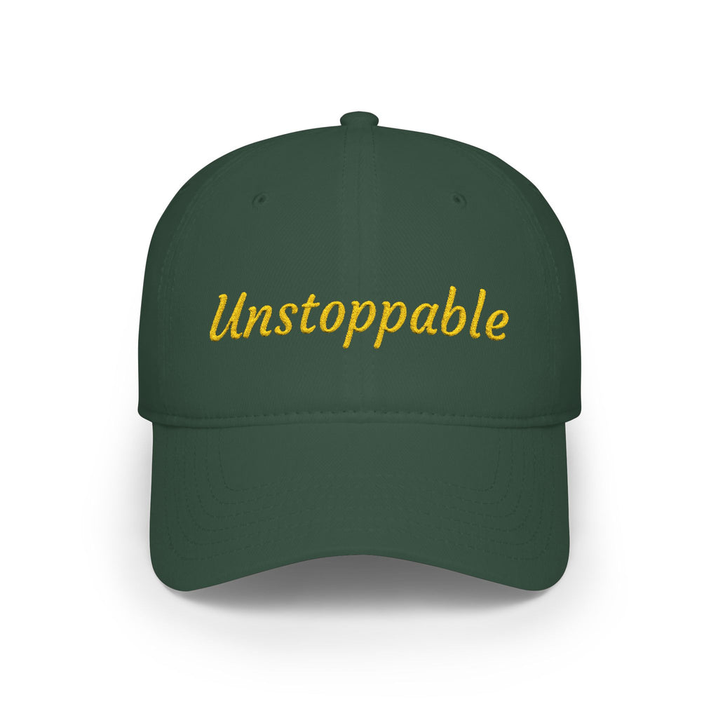 Unstoppable Embroidered Cap — Low Profile Baseball Hat