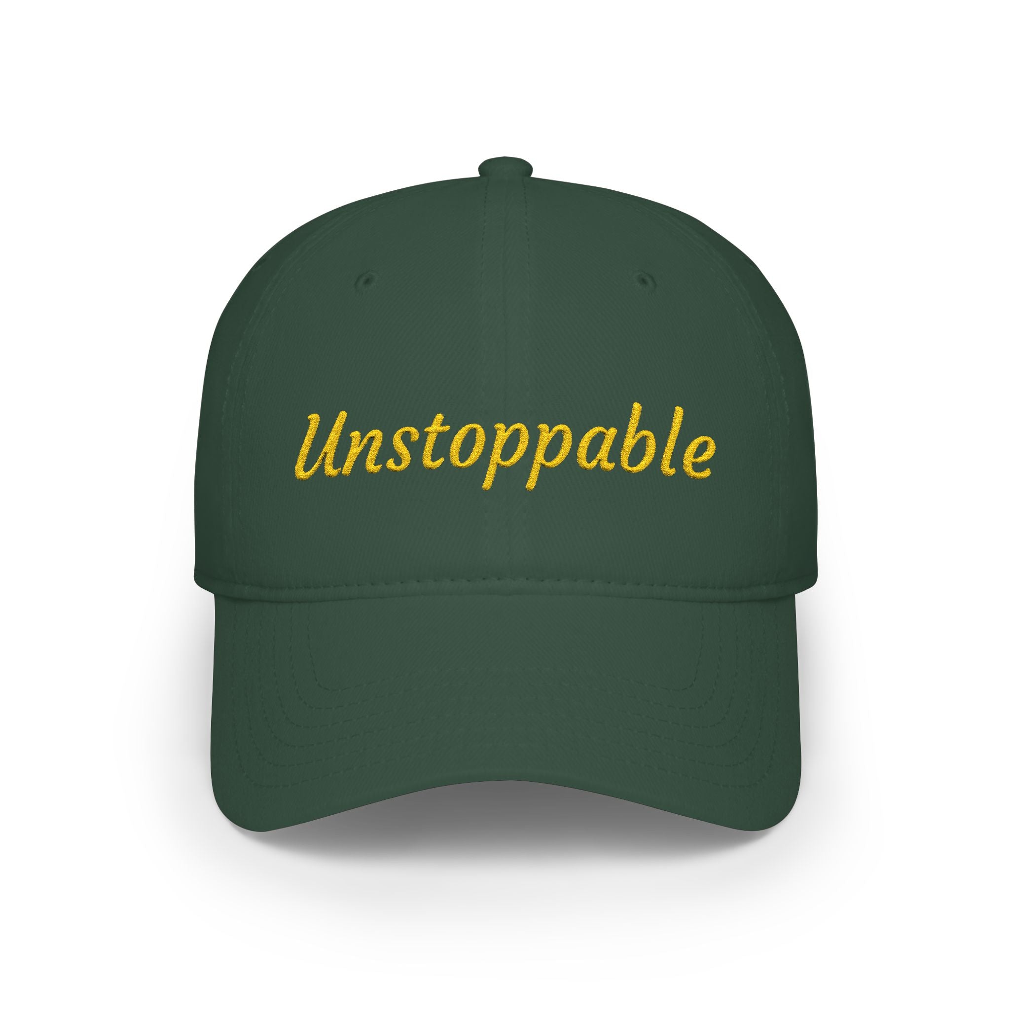 Unstoppable Embroidered Cap — Low Profile Baseball Hat