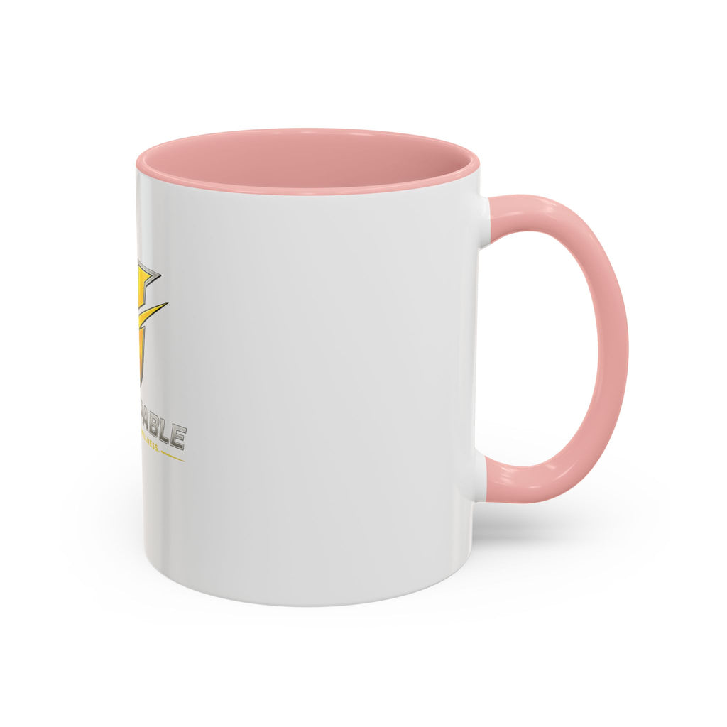 Unstoppable U Logo Accent Coffee Mug — Motivational 11/15oz Tea & Coffee Cup