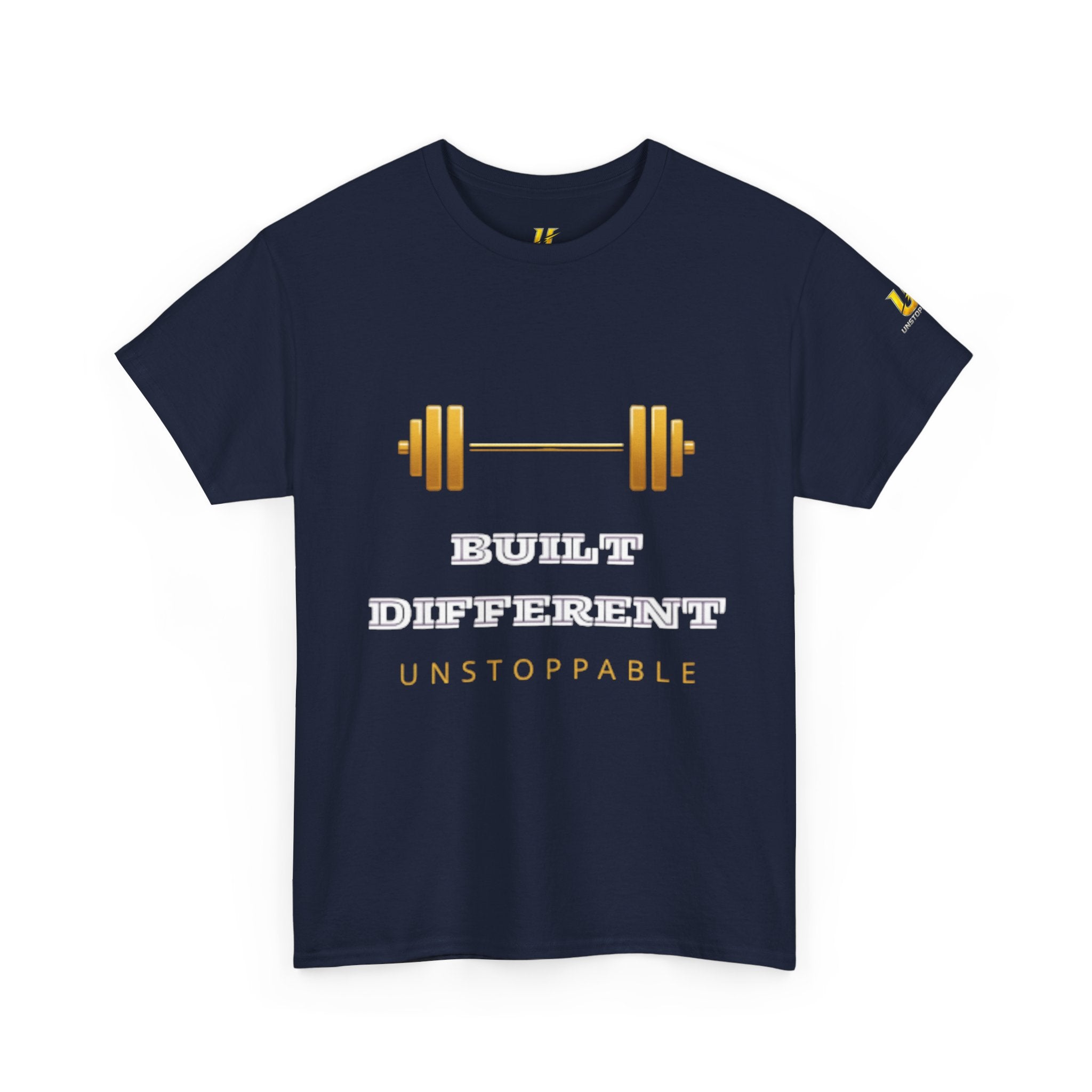Built Different Unstoppable T-Shirt — Weightlifting Gym Tee