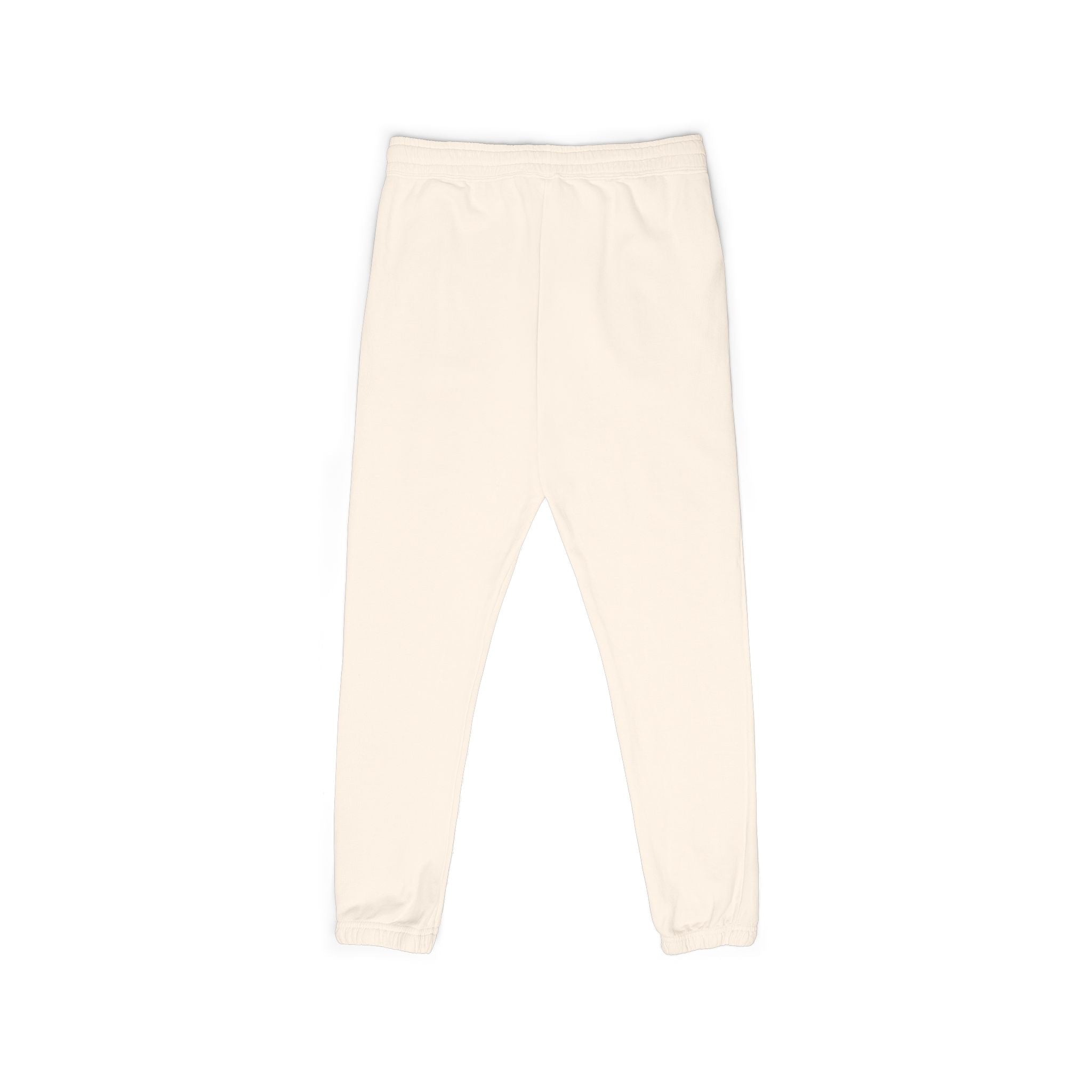 Embroidered Compass Logo Sweatpants — Garment-Dyed Fleece Joggers