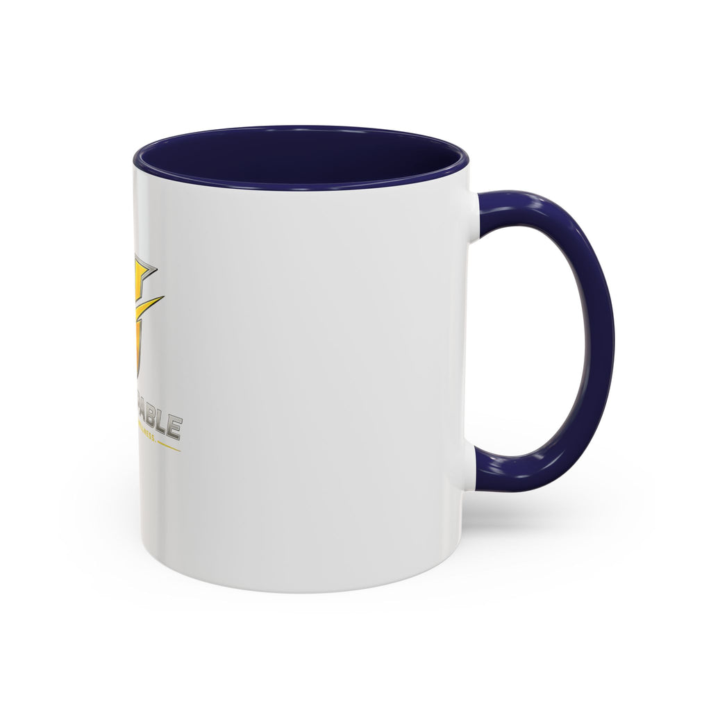 Unstoppable U Logo Accent Coffee Mug — Motivational 11/15oz Tea & Coffee Cup
