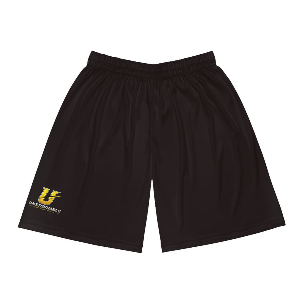 Basketball Shorts — Custom Black AOP Athletic Shorts