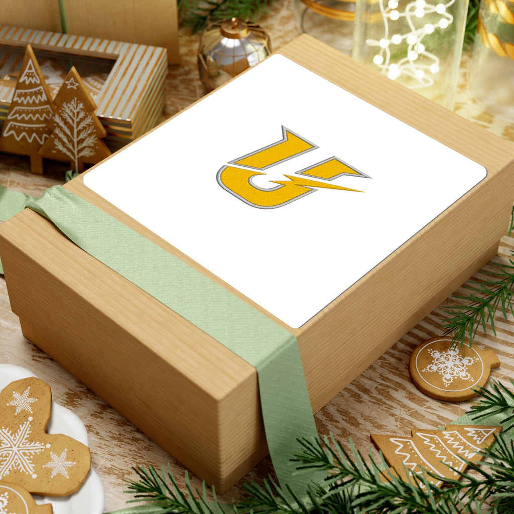 Gold Lightning U Sticker — Sports Team Logo Kiss-Cut Vinyl Sticker