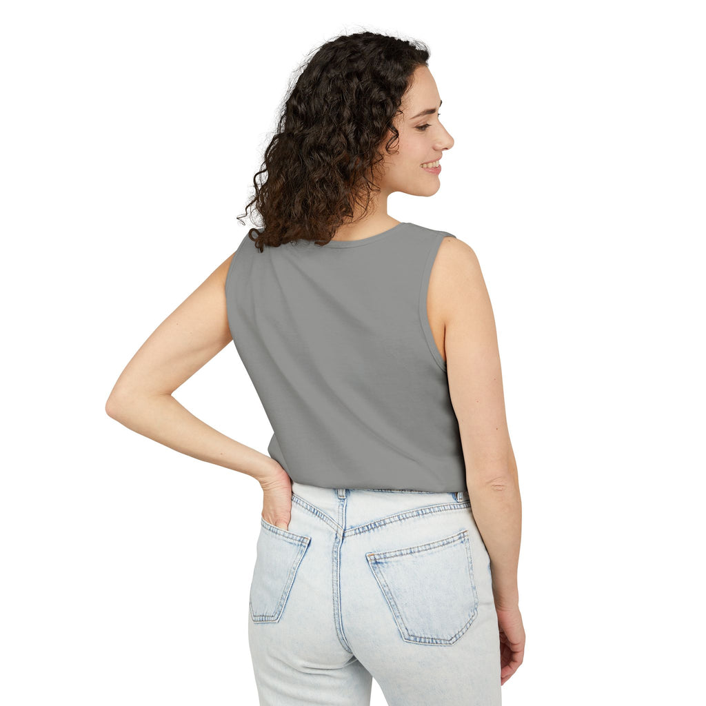 Unstoppable Lightning Tank Top — Gold 'UNSTOPPABLE' Garment-Dyed Tank