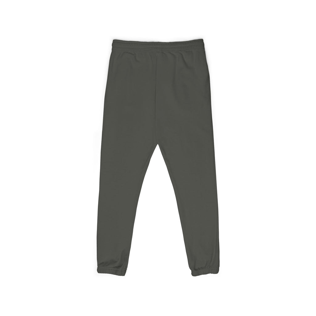 Embroidered Compass Logo Sweatpants — Garment-Dyed Fleece Joggers
