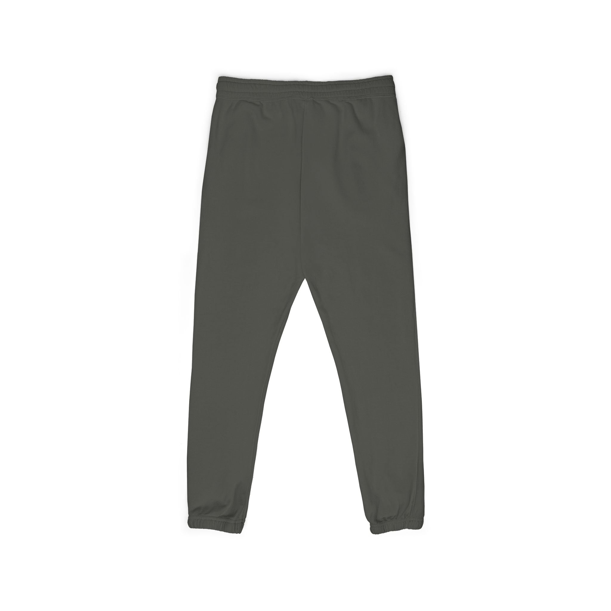 Embroidered Compass Logo Sweatpants — Garment-Dyed Fleece Joggers