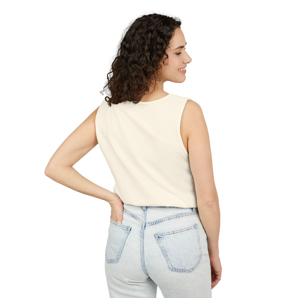 Unstoppable Lightning Tank Top — Gold 'UNSTOPPABLE' Garment-Dyed Tank