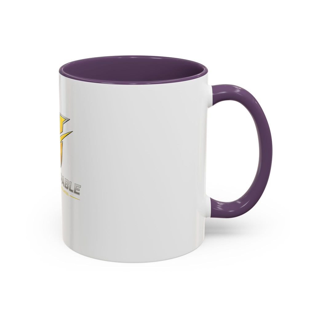 Unstoppable U Logo Accent Coffee Mug — Motivational 11/15oz Tea & Coffee Cup
