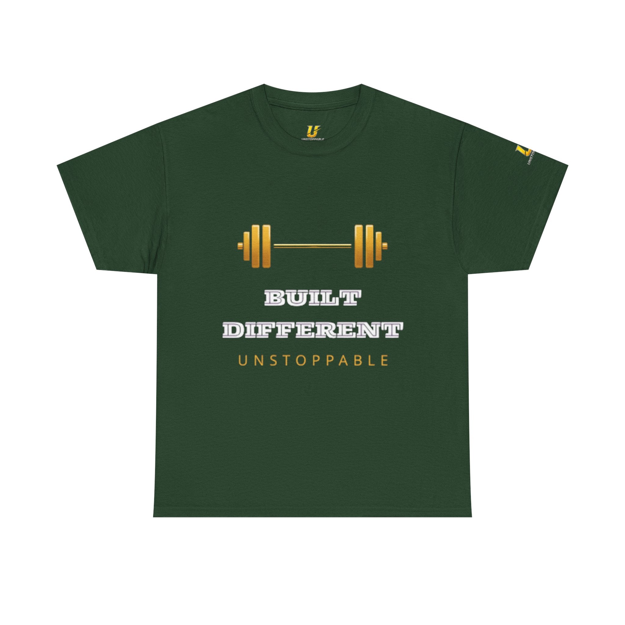 Built Different Unstoppable Gym T-Shirt – Men's Cotton Tee