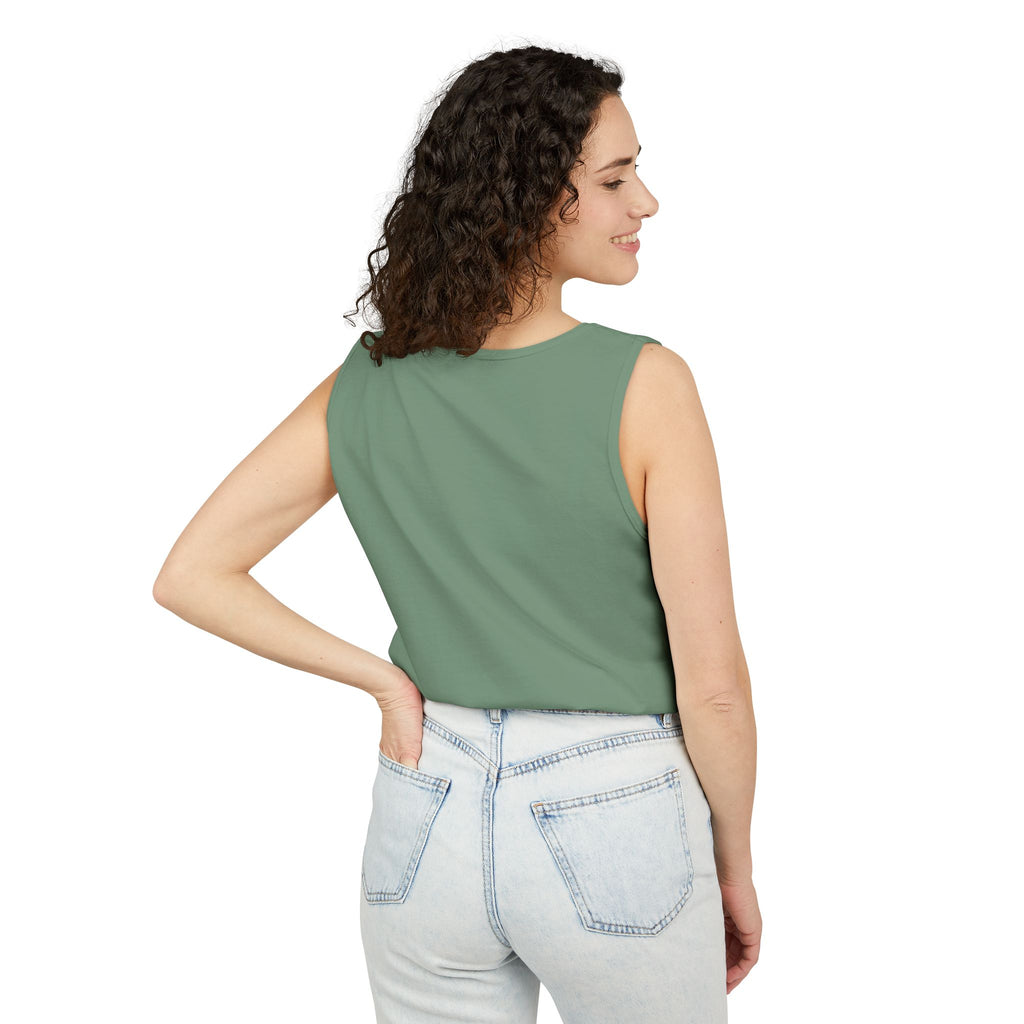 Unstoppable Lightning Tank Top — Gold 'UNSTOPPABLE' Garment-Dyed Tank