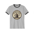Ringer T-Shirt — "Fueled by Coffee, Built by Determination" Vintage Coffee Tee