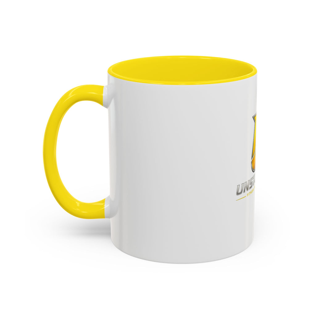 Unstoppable U Logo Accent Coffee Mug — Motivational 11/15oz Tea & Coffee Cup