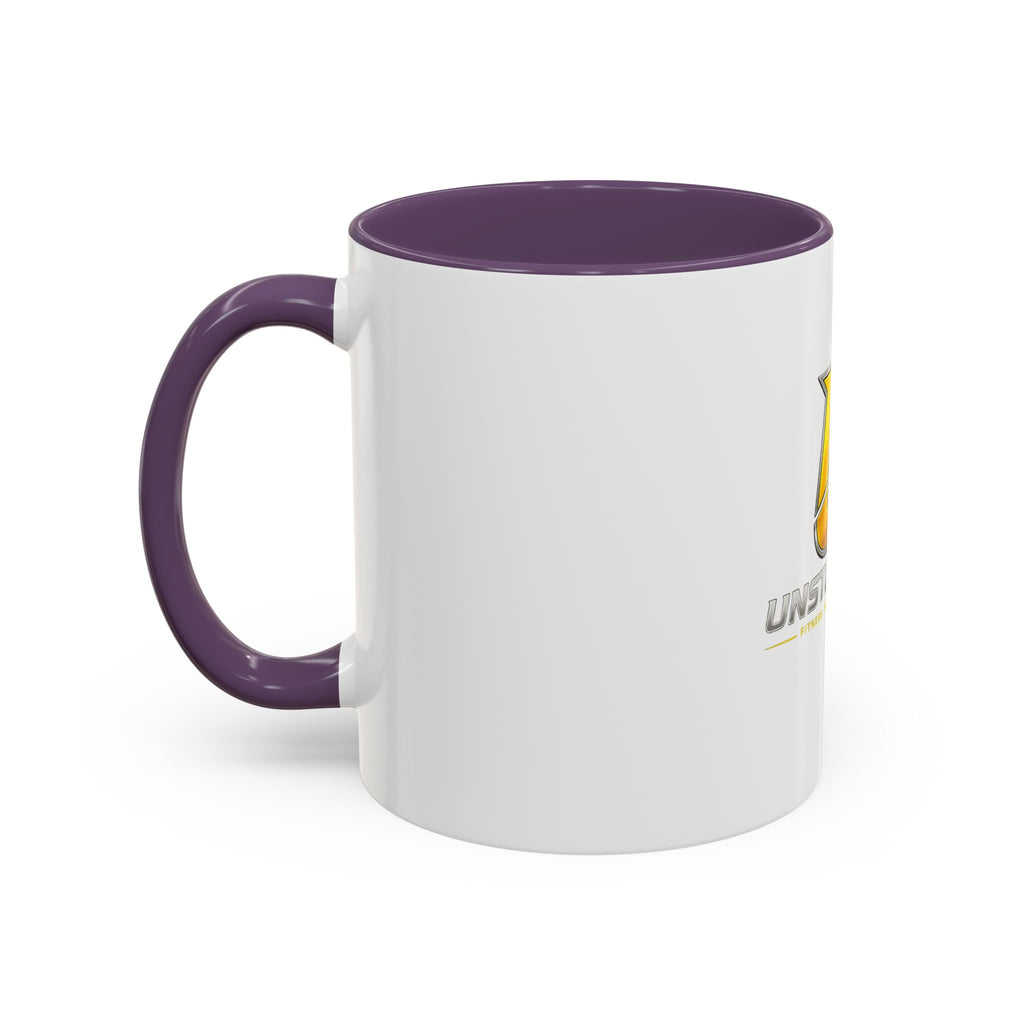 Unstoppable U Logo Accent Coffee Mug — Motivational 11/15oz Tea & Coffee Cup