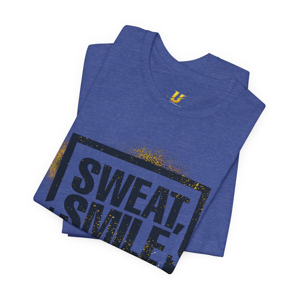 Sweat, Smile and Repeat Tee — Motivational Workout T‑Shirt