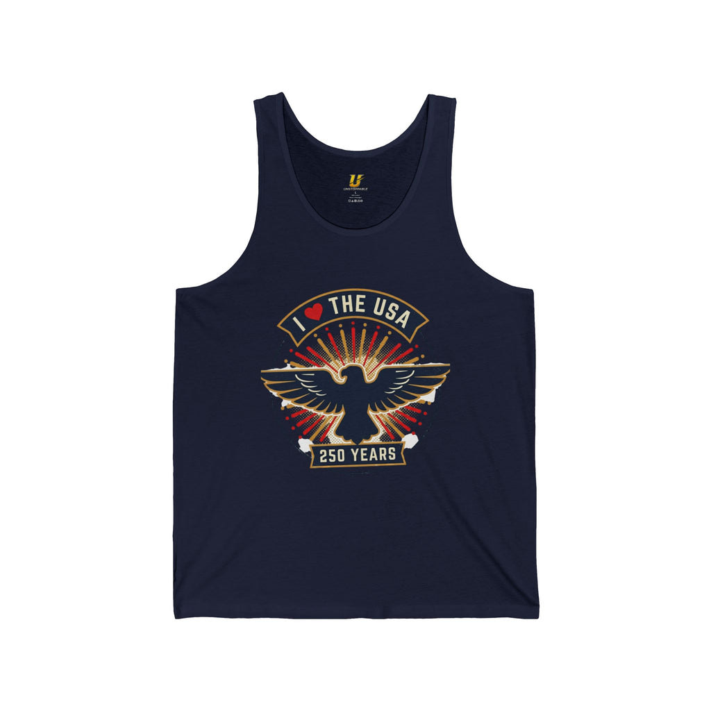USA 250 Years Eagle Tank Top — Patriotic Independence Day Memorial Tee
