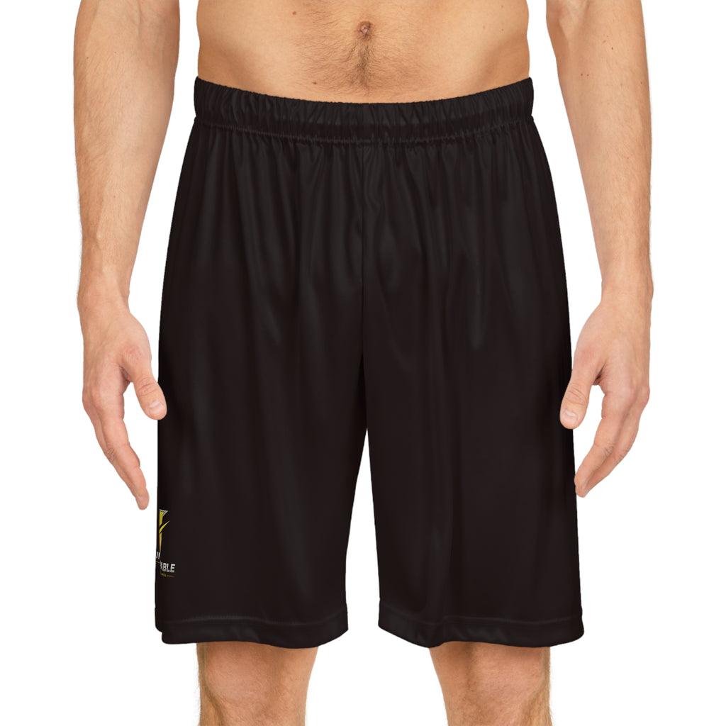 Basketball Shorts — Custom Black AOP Athletic Shorts
