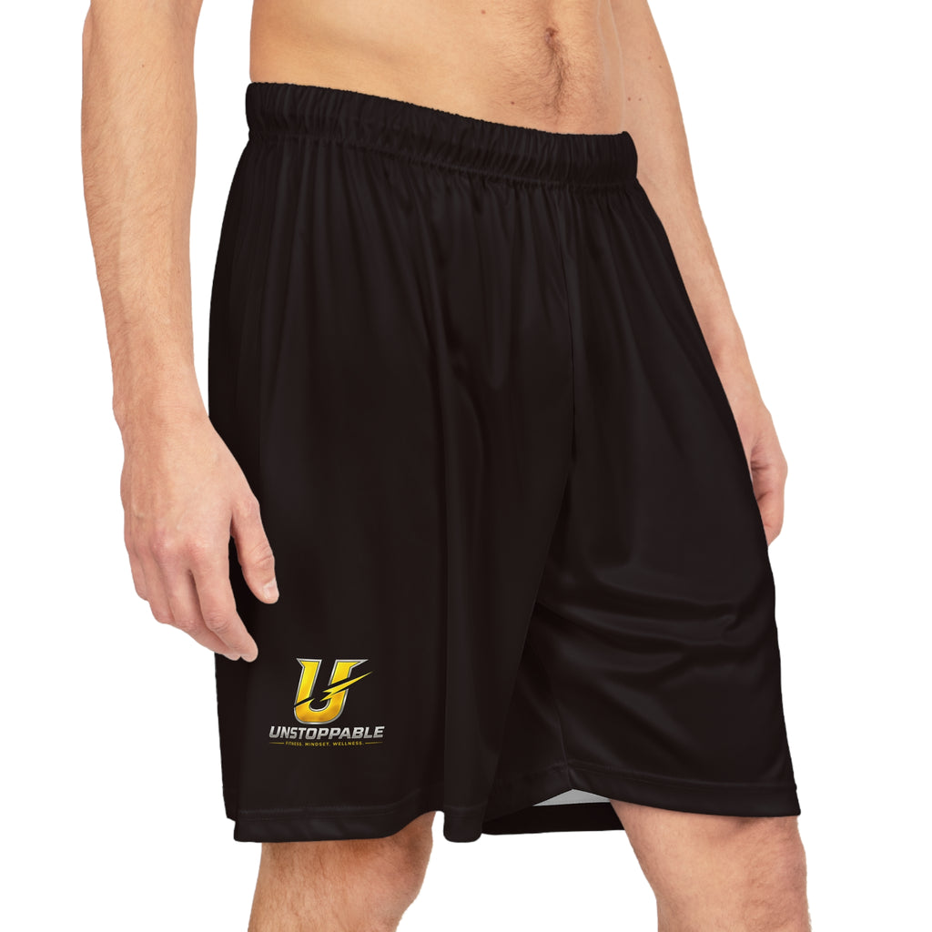 Basketball Shorts — Custom Black AOP Athletic Shorts